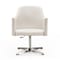 Manhattan Comfort Pelo Adjustable Height Swivel Accent Chair in White and Polished Chrome AC030-WH - alternate 4